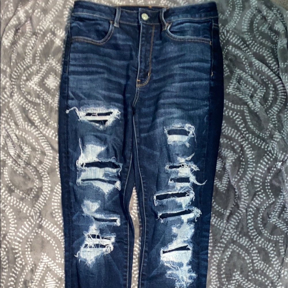 American eagle dark Super high rise jegging